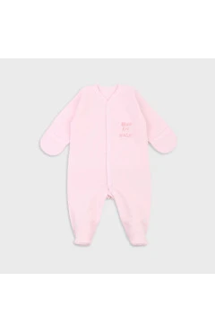 Ползунки с начесом для девочки ,св.розовый/mini ,100% хлопок ,Flamingo .