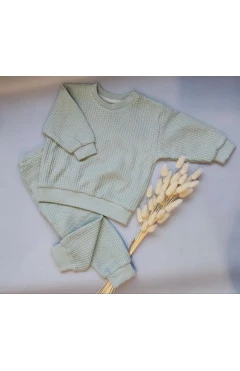 Кофточка і штанці унісекс ,м'ятний ,98%бавовна2%еластан ,Little angel