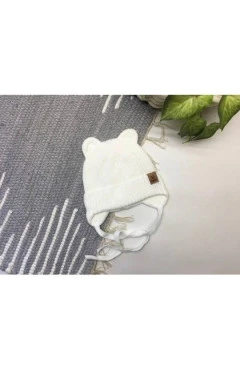 Деми шапка унисекс ,молочный/Умка ,50%хлопок25%лайкра25%нейлон ,Talvi kids