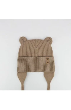 Деми шапка унисекс ,бежевый/денди ,50%хлопок25%лайкра25%нейлон ,Talvi kids