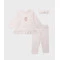 Кофточка и леггинсы ,св.бежевый ,95%хлопок 5%эластан ,Flamingo ., для девочек, 35511090