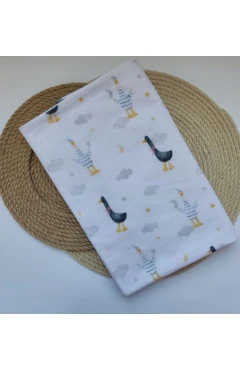 Пелюшка непромокальна 70*80см, білий/качечка, Lotex, арт. 33320