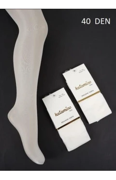 Колготки ажурные молочный katamino, арт. 600020