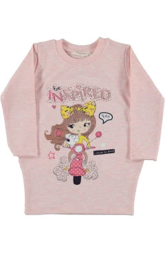 Туника для девочки розовый р. 98,104,110,116,128 Pop fashion girl Турция, арт. 0071114
