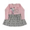 Платье для девочки, розовый/серый, р.92,98,114,116 Pop fashion girl Турция, арт. 0070802