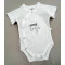 Боді з коротким рукавом унісекс (ажур), білий/baby, Mario kids, арт. 451009