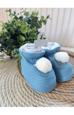 Пинетки для мальчика, голубой, Pino Baby, арт. 37441