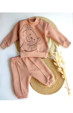 Утеплений комплект кофточка і штанці унісекс, т.бежевий/bear, Baby Life, арт. 23000