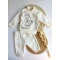 Утеплений комплект кофточка і штанці унісекс, молочний/bear, Baby Life, арт. 23500