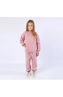 Утеплений комплект кофточка і штанці для дівчинки, пепельно-рожевий, Flamingo, арт. 1010341
