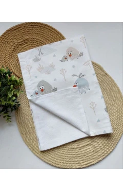 Пелюшка непромокальна 70*50см, білий/пташки, Lotex, арт. 333310
