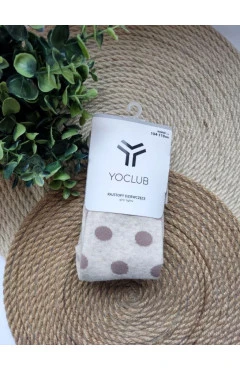 Колготки для дівчинки беж/горохи, Yo Club, арт. 38090