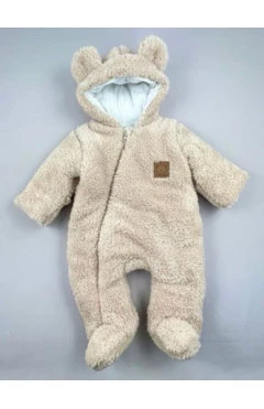 Комбінезон демісезонний унісекс, бежевий/мишка, Mario kids, арт. 793012