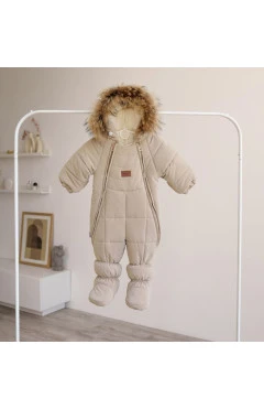 Комбінезон зимовий унісекс, пісок/snowberry, Kids Fantasy, арт. 10202