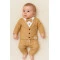 Кофточка и штанишки для мальчика, беж/молочный/бабочка, Murat Baby, арт. 86420