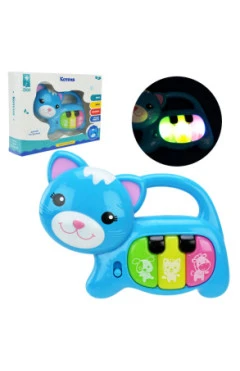 Музыкальная игрушка, голубой, котик, пластик, Solar Ray, арт. 72429