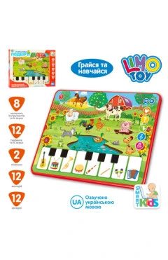 Музыкальный планшет разноцветный ферма пластик LimoToys Китай, арт. 38122