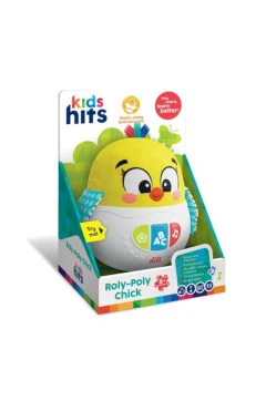 Музыкальная неваляшка белый желтый цыпленок Kids Hits, арт. 64002