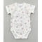 Боди с коротким рукавом для девочки, молочный, цветочки, Mario kids, арт. 541010