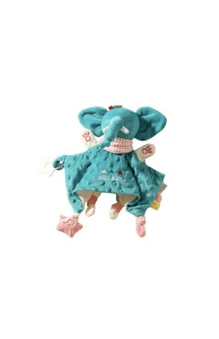 Комфортер для дівчинки, зелений/слоник, текстиль, YG toys, арт. 334101