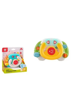 Музыкальный руль, желтый/зеленый, пластик, Chimstar Toys, арт. 503170