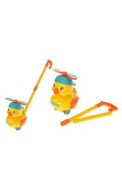 Каталка уточка, жовтий, уточка, пластик, YG toys, арт. 19829