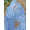 Рушник махровий після купання для хлопчика голубий ведмедик зірка Baby Shez, арт. 310073