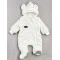 ползунки утепленные унисекс, молочный/сердечки, велсофт, Mario kids, арт. 823012