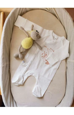 Ползунки для девочки (интерлок), молочный/лисенок, Mario kids, арт. 2580901