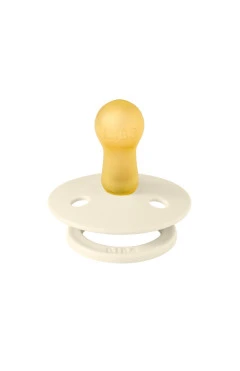 Соска-пустышка BIBS Colour Latex Round 2 Ivory латекс натуральный каучук, арт. 5713795020096