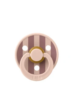 Соска-пустышка BIBS Studio Colour Latex Round Block 1 Blush/Woodchuck латекс, арт. 5713795267200