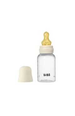 Пляшечка для кормления BIBS Bottle Round Silicone Slow Flow 150 мл Ivory, арт. 5713795265442