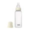 Пляшка для годування BIBS Bottle Round Silicone 270 мл середній потік ivory, арт. 5713759265480