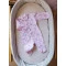 ползунки для девочки (интерлок), розовый/зайки, Mario kids, арт. 9595