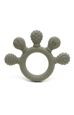 Силіконовий прорізувач, хаки світлий/орбіта, харчовий силікон, Silicone, арт. 3049