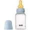 Пляшечка для годування Bottle Round Silicone 150 мл, силікон, повільний потік, baby blue, 100% латекс BIBS, арт. 5713795265428