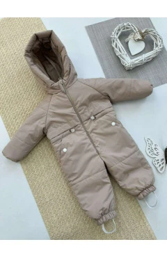 Комбінезон демісезонний унісекс, бежевий, резинка, Kinder lux, арт. 75221