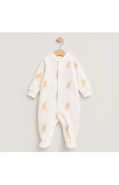 Ползунки з начосом для дівчинки, молочний/зайчики, Flamingo, арт. 647137